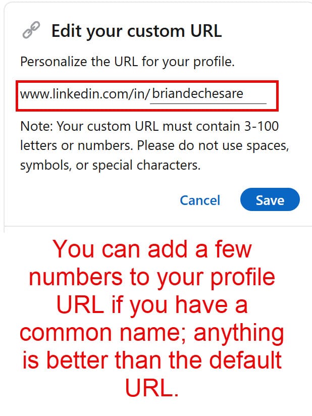 LinkedIn Profile URL