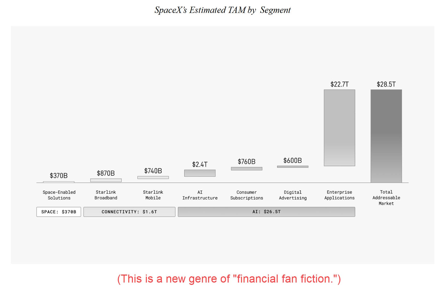 SpaceX - Alleged TAM