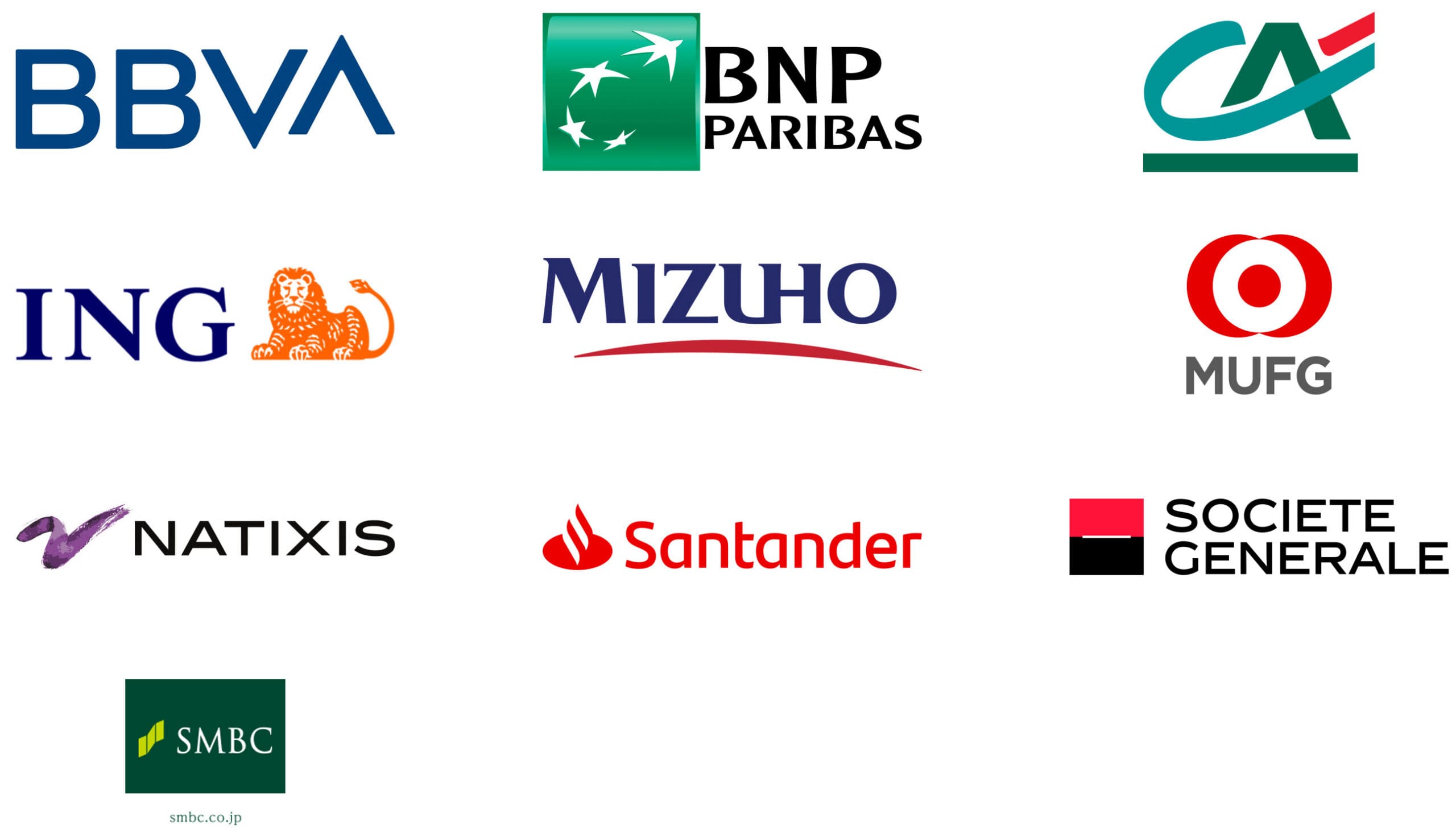 Project Finance Top Banks - Logos