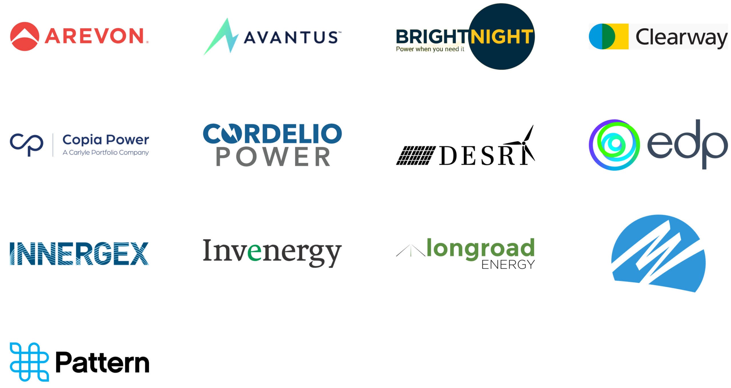 Project Finance Developers and Utility Firms - Logos